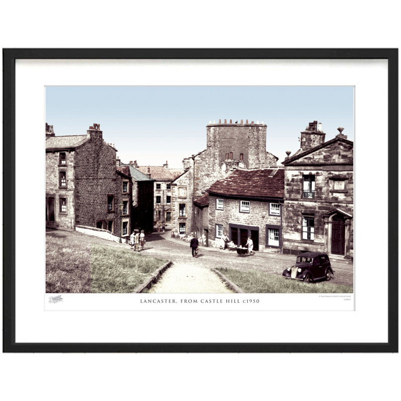 Lancaster, From Castle Hill C1950 - Single Picture Frame Print, 40cm H x 50cm W x 2.3cm D