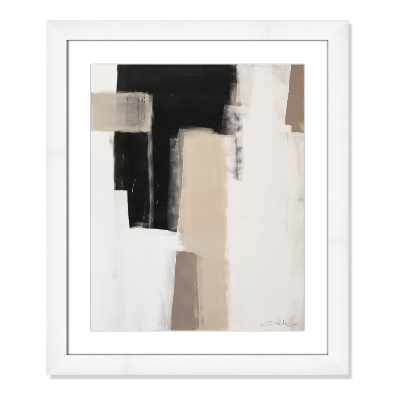 Giverny Earth Scapes I Framed On Paper by  Print, White Cube Frame Matted, 27" H x 23" W x 1.25" D  