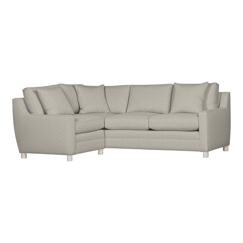 American Bungalow 2-Piece Fairgrove Sectional, Tuck Metal, Casa Blanca