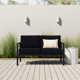 Armando 51” Aluminum Outdoor Loveseat with Sunbrella Cushions