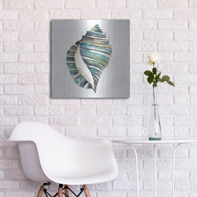 «Aquarelle Shells 1» par Chariklia Zarris, art mural en métal