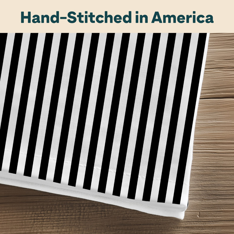 Stripes 18" Napkins, Black