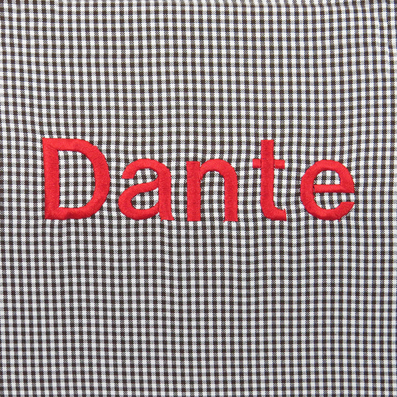 Fauteuil club personnalisé Keet, Gingham, Rouge, Oui, Brun