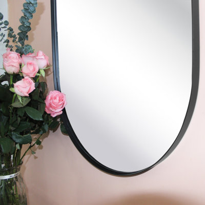 Cristos Oval Stainless Steel Wall Mirror