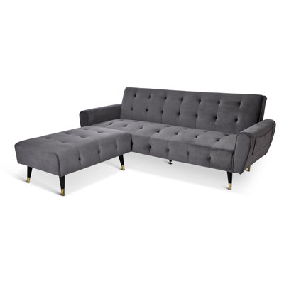 Shiflet 3 Seater Velvet Sofa Bed