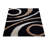 Heller Hand Tufted Shag Polyester Eco-Friendly Area Rugs - Rectangle, Black Color, Geometric Modern Design, High Pile Thick Handmade Anti Skid Area Rugs for Living Room, Bed Room-2131614809