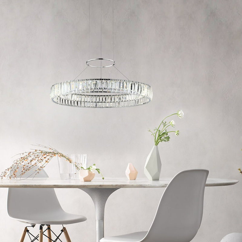 Annette 1 - Light LED Chandelier, 97.25" H x 17.5" W x 17.5" D