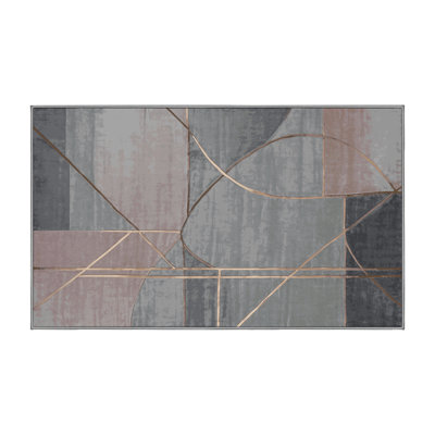 Silky Soft Plush Gray Area Rug
