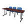 Nicklos T-Base Training Seminar Table, 2 M Stack Chairs