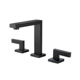 Devon Line Widespread 8" Bathroom Faucet + Universal Click-clack Drain – Brushed Nickel