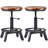 Grampian Swivel Adjustable Height Counter Stool with Metal Frame
