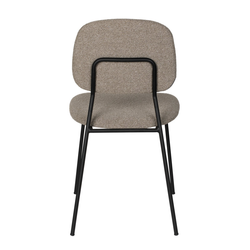Roos Upholstered Dining Chair, Warm Beige