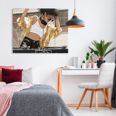 Gold Accented DJ Canvas, design by Franklyn Gregory