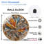 Horloge murale avec fond en cristal cosmique - horloge murale moderne en verre 12 po