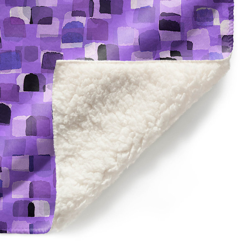 Couverture en sherpas 12 doux pois dot visions, l 51 po x L 60 po