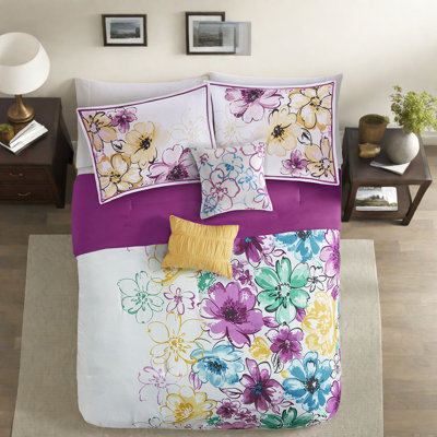 Ensembles de literie en microfibre douce, style floral très grand californien pour la maison