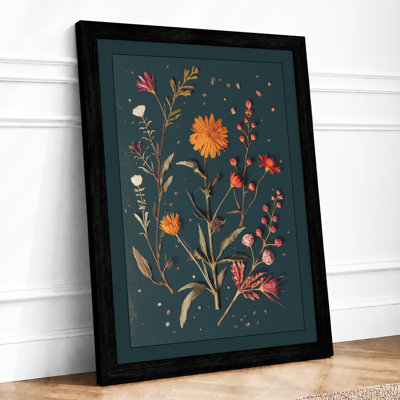 Wildflower Study Botanical - Framed Print
