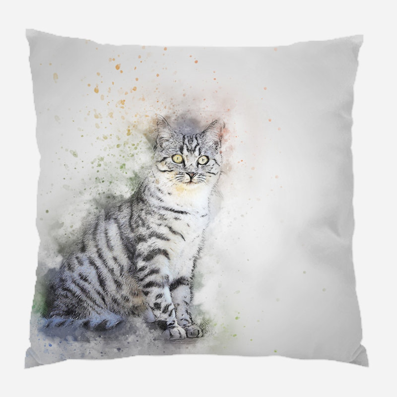 Housse et insert de coussin carré Criss, Microsuède, Intérieur