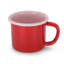 Grande tasse émaillée S / 4 - deux tons-341738737