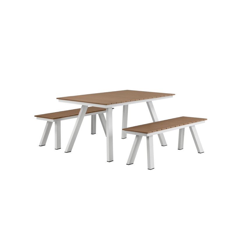 6 - Person Patio Dining Set with Rectangular Table
