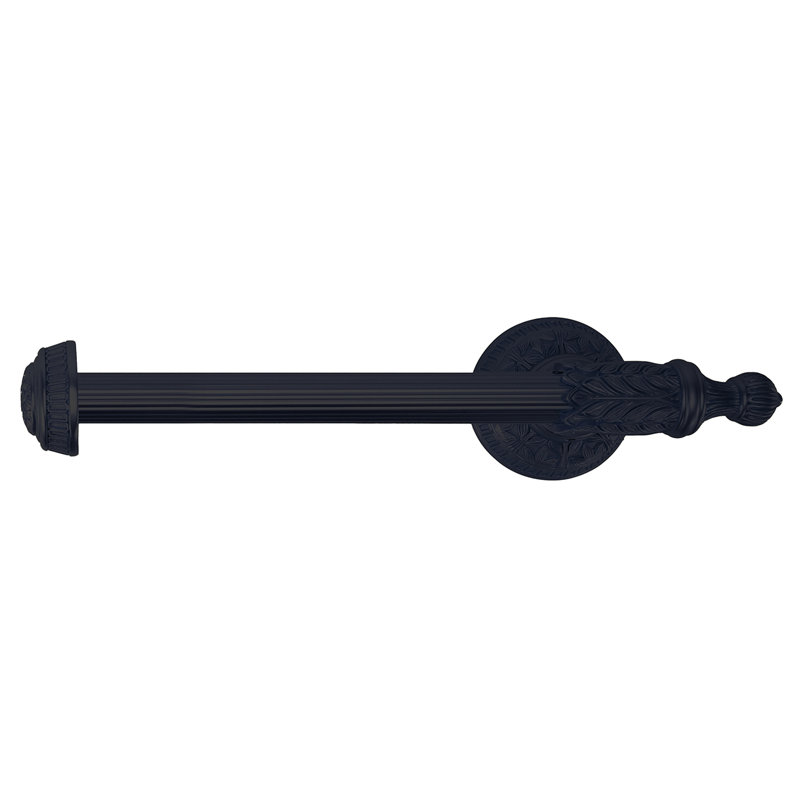 HAMPTON TISSUE BAR LEFT; MATTE BLACK FINISH, Matte Black
