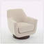 Fauteuil demi-tonneau pivotant de 30,90 po Mercersville-77118873