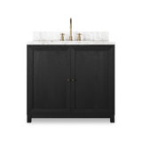Millie Single Vanity-Satin Drifted Black Veneer