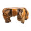 Table basse ronde en bois brun