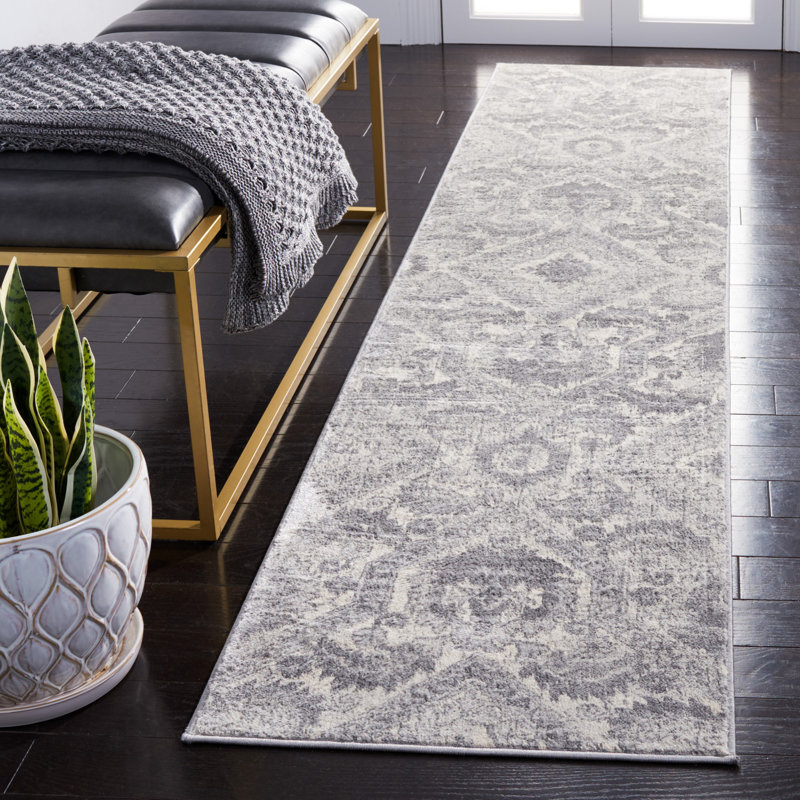 Claudean Performance Damask Rug, Runner 2' x 9'
