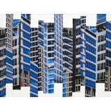 Patchwork City 67 Print by Marilyn Henrion
