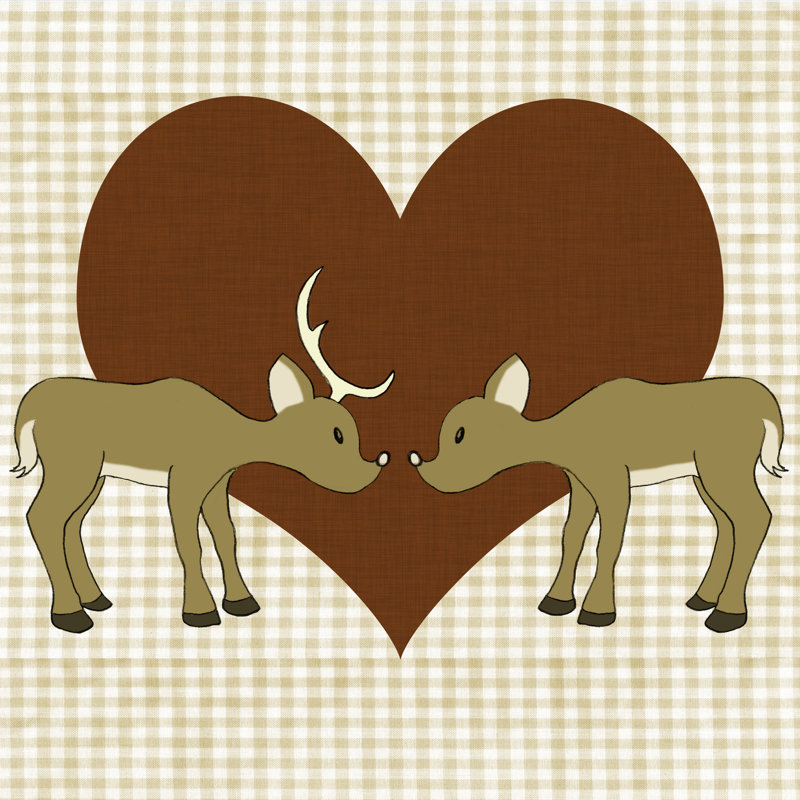 You And Me I - Wrapped Canvas Print, 30cm H x 30cm W x 3.8cm D