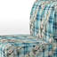 Fauteuil de chambre rembourré à motif cachemire Coastal Comfort
