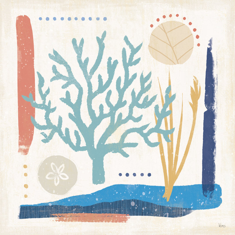 Coastal View V by Veronique Charron - Wrapped Canvas Print, 30cm H x 30cm W x 3.8cm D