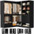 55”-79”Closet System Organizer With Drawers, Pants Rack,Cube Storage And Hanging Area-558382136
