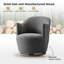 Ensemble de 2 chaises pivotantes 360 degrés Gvida Aurora