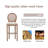 Upholstered Bar Stool with Solid Wood Frame