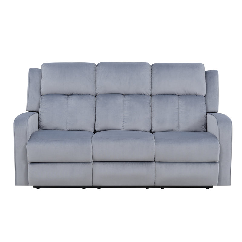 Canapé inclinable 3 places en tissu