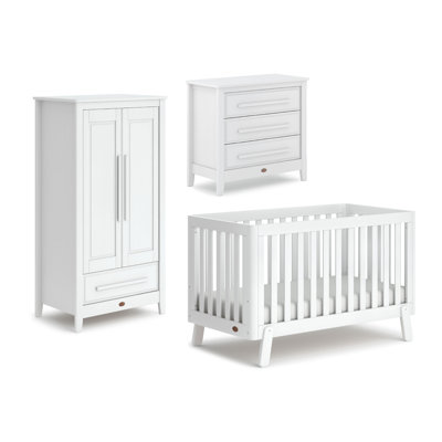 Turin Cot Bed 3-Piece Nursery Furniture Set