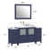 Karson 60'' Single Bathroom Vanity with Engineered Marble Top with Mirror