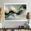 Marbre émeraude fractal, vagues océaniques III - marbre abstrait, art mural-813857835-813857834-813857836