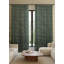 Fabdivine Dark Gray with Off White Linen Fabric Floral Hanmdade Block Print Pinch Pleated Curtains 100% Blackut Room Darkening Home Décor or Bed Room Window Drapes, Vishal Pushp-2133369114