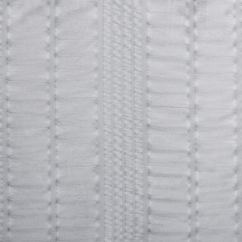 CEDAR COURT Morgan Textured Seersucker Stripe 2-3 Piece Soft Polyester Seersucker Comforter Set, Silver Gray