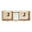 Ariel Kellie 61 Inch Double Oval Sink Bathroom Vanity With Pure Quartz Countertop-105988739