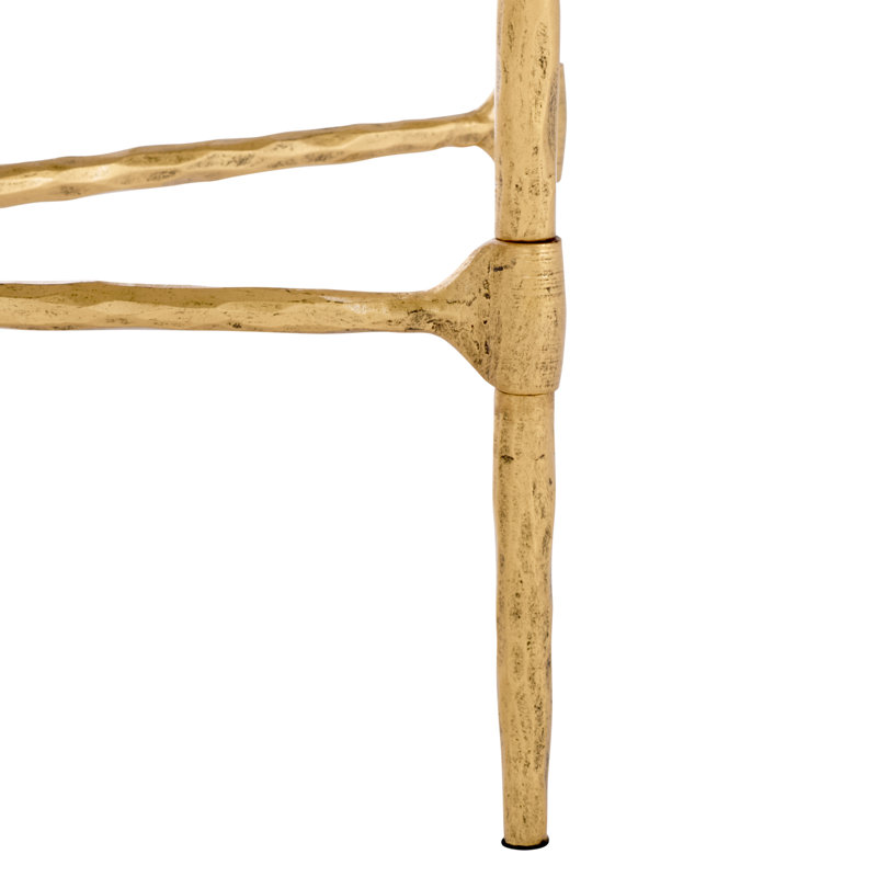 Janowsky Metal Console Table, White