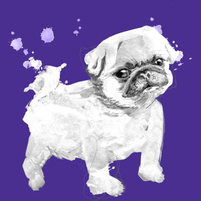 Vivid Puppies IV Painting by Elle Youngstrom