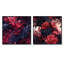 Yarber - Ensemble de 2 collages carrés botaniques abstraits-101844532-101844533