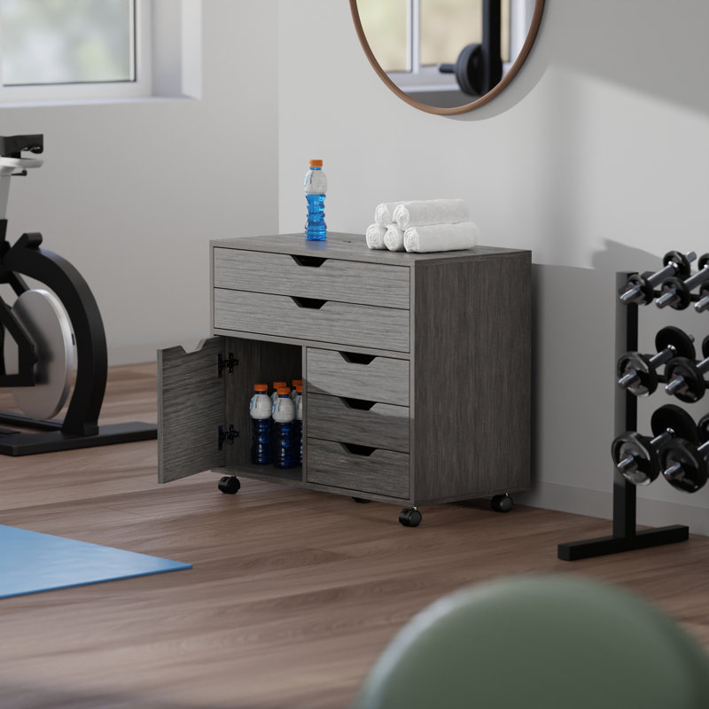 Armoire mobile à 3 compartiments Comacho, gris anthracite