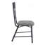 Charmant ensemble de chaises d'appoint en métal et en tissu pour des sièges élégants