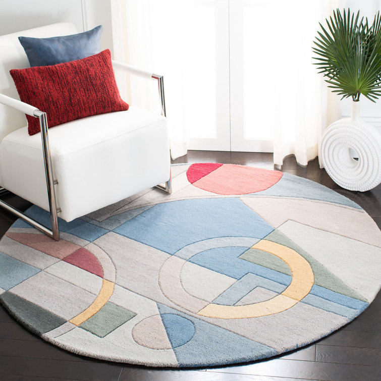 Charbonneau Drive Hand Tufted Wool Abstract Rug