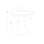 Raul Outdoor Round Bistro Table-1439832366